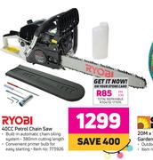 Ryobi 40cc Petrol Chain Saw