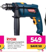 Ryobi 650W Impact Corded Drill