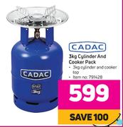 Cadac 3Kg Cylinder And Cooker Pack