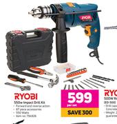 Ryobi 550W Impact Drill Kit-Per Set
