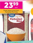 Great Value Long Grain Parboiled Rice-2Kg Each