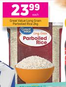 Great Value Long Grain Parboiled Rice-2kg Each