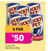 Lucky Pet Sardines-For 6 x 400g