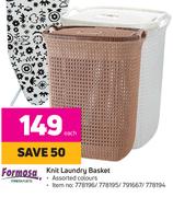 Formosa Knit Laundry Basket-Each