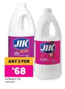 Jik Bleach Assorted-For Any 2 x 1.5Ltr