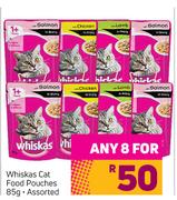 Whiskas Cat Food Pouches Assorted-For Any 8 x 85g