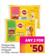 Pedigree Dog Food Pouches Multipack Assorted-For Any 2 x 4x100g