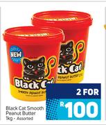 Black Cat Smooth Peanut Butter Assorted-For 2 x 1Kg