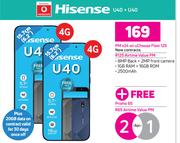 2 x Hisense U40 4G-On uChoose Flexi 125 + On Promo 65