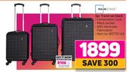 Mainstays 3 Pce Travel Set (Black)