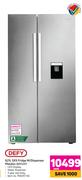 Defy 621Ltr SXS Fridge W/Dispenser (Metallic) DFF437