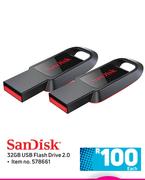 Sandisk 32GB USB Flash Drive 2.0-Each