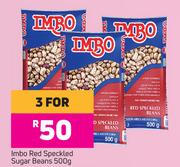 Imbo Red Speckled Sugar Beans-For 3 x 500g