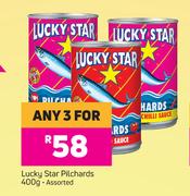 Lucky Star Pilchards Assorted-For Any 3 x 400g