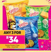 1 Simba Potato Chips Assorted-For Any 3 x 120g