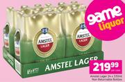 1 Amstel Lager 24 x 330ml Non Returnable Bottles-Per Case