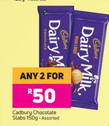 1 Cadbury Chocolate Slabs Assorted-For Any 2 x 150g