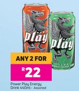 Power Play Energy Drink Assorted-For Any 2 x 440ml