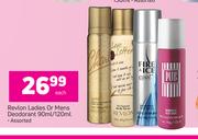 Revlon Ladies Or Mens Deodorant Assorted-90ml/120ml Each