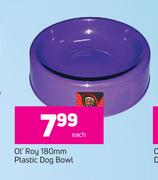 Ol'Roy 180mm Plastic Dog Bowl-Each