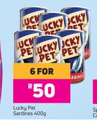 Lucky Pet Sardines-For 6 x 400g