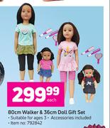 a80cm Walker & 36cm Doll Gift Set-Each