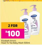 2Elizabeth Anne's Head To Toe Baby Wash-For 2 x 500ml