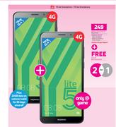 2 x Huawei Y5 Lite Smartphone 4G-On uChoose Flexi 125 + On Promo 65