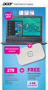 Acer Intel Celeron Laptop-On My Gig 2