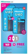 2 x Hisense U40-On uChoose Flexi 125 + On Promo 65