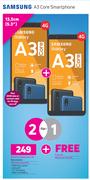 2 x Samsung A3 Core Smartphone 4G-On uChoose Flexi 125 + On Promo 65