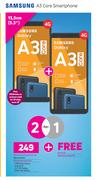 2 x Samsung A3 Core Smartphone 4G-On uChoose Flexi 125 + On Promo 65