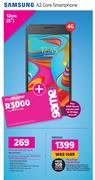 Samsung A2 Core Smartphone 4G-On Smart XS+ Top Up