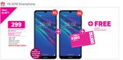 2 x Huawei Y6 2019 Smartphone 4G-On Smart XS+ Top Up + On Promo 65