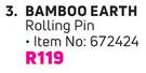 Bamboo Earth Rolling Pin (Item No 672424)