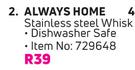 Always Home Stainless Steel Whisk