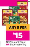 NCP Instant Yeast Or Superbake-For Any 5 x 10g