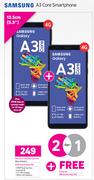 2 x Samsung A3 Core Smartphone-On uChoose Flexi 125 + On Promo 65
