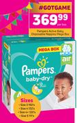 Pampers Active Baby Disposable Nappies Mega Box-Per Box