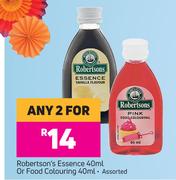 Robertson's Essense 40ml Or Food Colouring 40ml Assorted-For Any 2