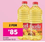 2Excella Sunflower Oil-For 2 x 2Ltr