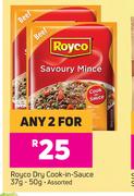 Royco Dry Cook-In Sauce Assorted-For Any 2 x 37g-50g