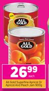 2All Gold Superfine Apricot Or Apricot And Peach Jam-900g Each