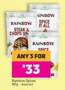 2Rainbow Spices Assorted-For Any 3 x 80g