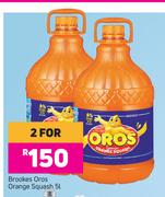 Brookes Oros Orange Squash-For 2 x 5L