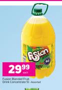 Fusion Blended Fruit Drink Concentrate Assorted-5L Each