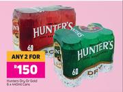 Hunters Dry Or Gold Cans-For Any 2 x 6x440ml