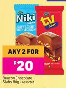 Beacon Chocolate Slabs Assorted-For Any 2 x 80g