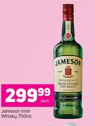Jameson Irish Whisky-750ml Each