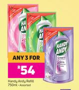Handy Andy Refill Assorted-For Any 3 x 750ml